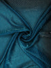 Peacock Teal Blue Stone Embellished Design Organza Designer Saree