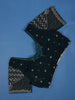 Peacock Blue Sequins Design Satin Saree - Diadem