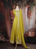Peacock green Sequins And Zari Embroidered Silk Salwar Suit
