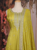 Peacock green Sequins And Zari Embroidered Silk Salwar Suit