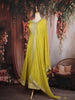 Peacock green Sequins And Zari Embroidered Silk Salwar Suit