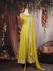 Peacock green Sequins And Zari Embroidered Silk Salwar Suit