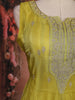 Peacock green Sequins And Zari Embroidered Silk Salwar Suit