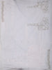Pearl White Heavy Sequins and Beads Embroidered Design Net Party Wear Saree with Designer Border