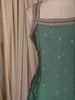 Pine Green Floral Zari Embroidered Design Silk Anarkali Salwar Suit with Contrast Dupatta
