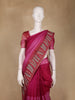 Pink Abstract Design Organza Saree