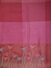 Pink Abstract Design Organza Saree