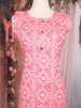 Pink Abstract Printed Design Cotton Kurti