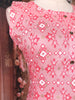 Pink Abstract Printed Design Cotton Kurti