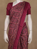 Pink Ajrakh Design Mul Mul Cotton Saree