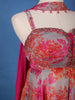 Grey And Pink Floral Printed Synthetic Sharara Set - Diadem