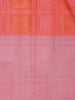 Pink And Orange Dual Tone Geometric Woven Design Pure Kanchipuram Silk Saree