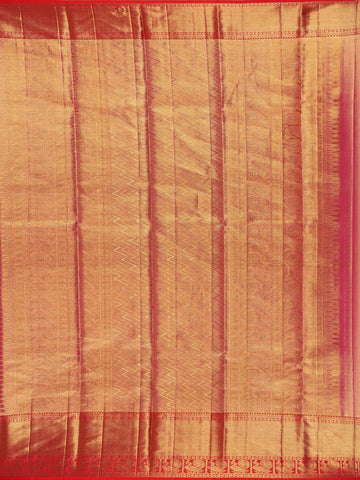 Pink Brocade Woven Pure Kanchipuram Tissue Silk Saree - Diadem