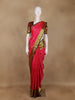 Pink Butta Woven Design Pure Kanchipuram Silk Saree