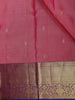 Pink Butta Woven Design Pure Kanchipuram Silk Saree with Contrast Woven Border