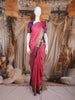 Pink Butta Woven Design Pure Kanchipuram Silk Saree with Contrast Woven Border