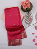 Pink Butta Woven Design Soft Silk Saree with Zari Border