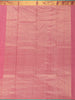 Pink Butta Woven Pure Kanchipuram Silk Saree With Contrast Teal Blue Blouse