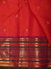 Pink Butta Zari Woven Design Pure Kanchipuram Silk Saree With Contrast Varisai Pattu Border