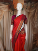 Pink Butta Zari Woven Design Pure Kanchipuram Silk Saree With Contrast Varisai Pattu Border