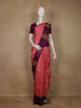 Pink Checked Woven Pure Kanchipuram Silk Saree