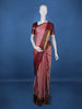 Pink Checked Woven Pure Kanchipuram Silk Saree - Diadem