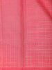 Pink Checked Zari Woven Pure Kanchipuram Silk Saree