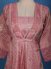 Pink Embroidered Design Silk Palazzo Suit