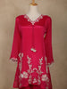 Pink Embroidered Design Crepe Sharara Salwar Suit