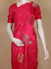 Pink Floral Butta Design Semi Banarasi Silk Saree