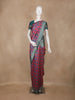 Pink Floral Design Banarasi Silk Saree