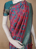 Pink Floral Design Banarasi Silk Saree