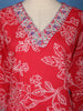 Pink Floral Design Cotton Salwar Suit