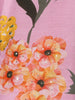 Pink Floral Design Printed Satin Salwar Suit