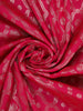 Pink Floral Design Semi Banarasi Saree