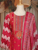 Pink Floral Embroidered Banarasi Salwar Suit