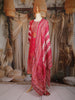 Pink Floral Embroidered Banarasi Salwar Suit