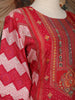 Pink Floral Embroidered Banarasi Salwar Suit