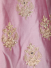 Pink Floral Embroidered Banarasi Silk Lehenga with Dupatta