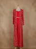 Pink Floral Embroidered Chiffon Palazzo Suit with Jacket