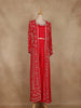 Pink Floral Embroidered Chiffon Palazzo Suit with Jacket