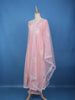 Pink Floral Embroidered Cotton Anarkali Salwar Suit With Dupatta