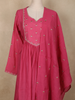 Pink Floral Embroidered Cotton Salwar Suit with Dupatta