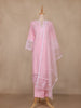 Pink Floral Embroidered Design Cotton Salwar Suit