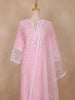 Pink Floral Embroidered Design Cotton Salwar Suit