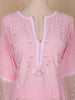 Pink Floral Embroidered Design Cotton Salwar Suit