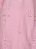 Pink Floral Embroidered Design Cotton Salwar Suit
