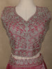 Pink Embroidered Design Net Lehenga