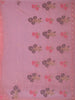 Pink Floral Embroidered Design Pure Cotton Saree