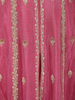 Pink Floral Embroidered Chiffon Anarkali Salwar Suit